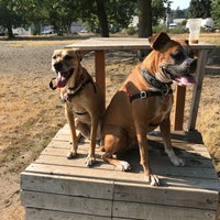 Photo taken at East Side Off Leash Dog Area by Veronica C. on 7/30/2018