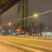 Photo taken at metro Prospekt Veteranov by Antonio G. on 1/30/2022