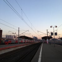 Photo taken at Savyolovsky Rail Terminal by Полина З. on 4/13/2013