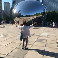 Photo taken at Cloud Gate by Anish Kapoor (2004) by sayoko f. on 7/26/2018