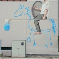Photo taken at Ernest wall art - Doodle horse by Siang Hwee F. on 6/14/2014
