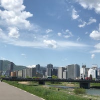 Photo taken at 豊平橋 by kodoku on 5/26/2021