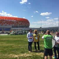 Photo taken at Mordovia Arena by Yuki Y. on 6/19/2018