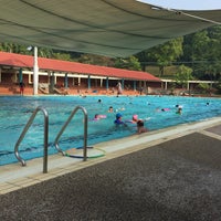 Photo taken at Woodlands Swimming Complex by Leah R. on 4/5/2015
