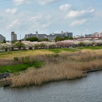 Photo taken at 船堀橋 by Tomohisa O. on 4/2/2023