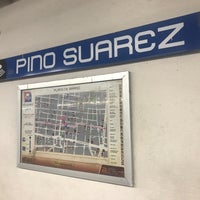 Photo taken at Metro Pino Suárez (Líneas 1 y 2) by Arthur C. on 6/15/2022