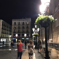 Photo taken at Plaça de Sant Jaume by Arthur C. on 6/9/2018
