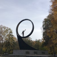 Photo taken at Памятник землякам-космонавтам by Arthur C. on 10/24/2021