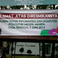Photo taken at Politeknik Negeri Jakarta by Pradahlan Sindu M. on 6/13/2014