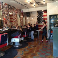 Photo taken at Rudy&amp;#39;s Barbershop by Susan M. on 3/29/2013