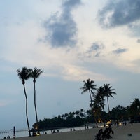 Photo taken at Sentosa Beach by A H. on 8/13/2023