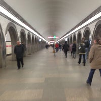 Photo taken at metro Akademicheskaya by Елизавета Б. on 4/19/2013