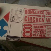 Photo taken at Domino&amp;#39;s Pizza by Jocelyn M. on 2/25/2013