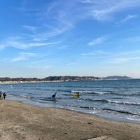 Photo taken at Yuigahama Beach by Werin S. on 12/30/2023