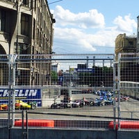 Photo taken at Formula E Moscow ePrix set-up by Dmitry P. on 6/6/2015