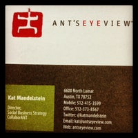 7/12/2012에 Kat M.님이 Ant&amp;#39;s Eye View- Austin에서 찍은 사진
