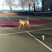Photo taken at Rogers Park Beach Tennis Court by Chrissy K. on 2/12/2017
