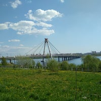 Photo taken at Октябрьский мост by Vladimir E. on 5/14/2018