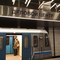 Photo taken at metro Delovoy Tsentr, line 8a by Vladimir E. on 2/23/2018