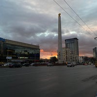 Photo taken at Halytska Square by Nadia Z. on 2/18/2022