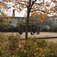 Photo taken at Spielplatz Borodinstrasse by Eva S. on 11/5/2018