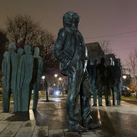 Photo taken at Памятник Иосифу Бродскому by Наталия М. on 11/28/2020