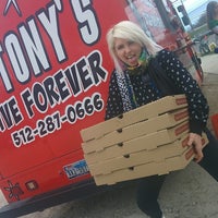 Photo taken at Stony&amp;#39;s Pizza Truck by Benjamin P. on 3/14/2014