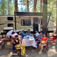 Photo taken at Tahoe Valley Campground by Jasmin E. on 8/17/2019