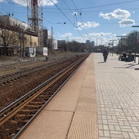 Photo taken at Ж/д станция Тушинская by Julia_M on 4/10/2021