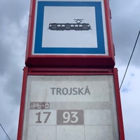Photo taken at Trojská (tram, bus) by Shvarm on 8/4/2019