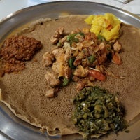 Photo taken at Rosalind&amp;#39;s Ethiopian Restaurant by Darlene J. on 8/4/2018