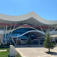 Photo taken at Sivas Nuri Demirağ Airport (VAS) by Kaan Furkan A. on 7/20/2021