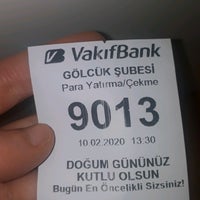 Photo taken at Vakıf Bank Gölcük Şubesi by Nagihan B. on 2/10/2020