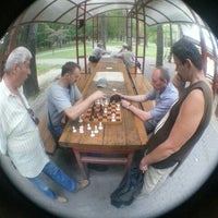 Photo taken at Шахматная площадка в Парке Челюскинцев by An V. on 7/26/2014