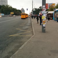 Photo taken at Зупинка «Станція метро «Житомирська» by Oleg K. on 9/23/2017