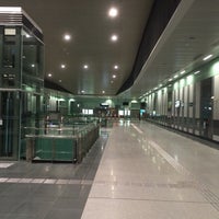 Photo taken at Marina South Pier MRT Station (NS28) by Paul W. on 3/2/2015