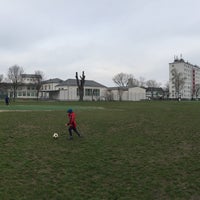 Photo taken at Sportplatz Polletgasse by Martin K. on 2/28/2016
