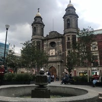 Photo taken at Plaza De San Miguel Arcángel by Mario A. on 6/23/2018