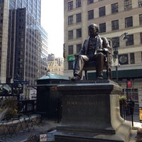 Photo taken at Horace Greeley Monument by W R. on 3/9/2014