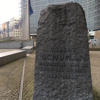 Photo taken at Robert Schuman monument by Maurizio D. on 3/31/2018