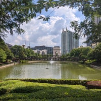 Photo taken at Atlantic Station Pond by Anel C. on 8/26/2020