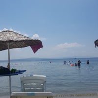 Photo taken at HappinesS Restaurant &amp;amp; Beach by Ahmet F. on 7/14/2018