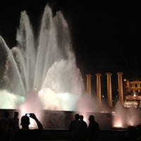 Photo taken at Magic Fountain of Montjuïc by Gamze E. on 6/1/2013