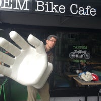 Photo taken at Tandem Bike Cafe by Adam A. on 6/18/2014