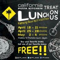 Снимок сделан в California Pizza Kitchen - Kemang 37 пользователем Q T. 4/14/2016