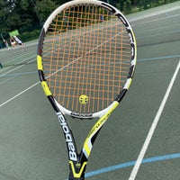 Photo taken at Regent&amp;#39;s Park Tennis Courts by Tariq Z. on 7/24/2021