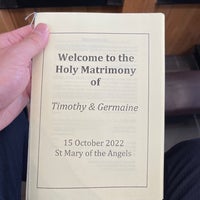 Photo taken at Catholic Church of St Mary of The Angels by Ben H. on 10/15/2022