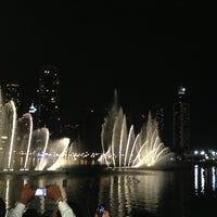 Photo taken at The Dubai Fountain by Raad on 4/26/2013