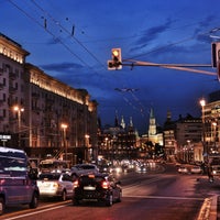 Photo taken at Tverskaya Street by Павел С. on 5/15/2013