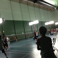 Photo taken at Badminton Court by にゃりんこ こ. on 11/18/2012